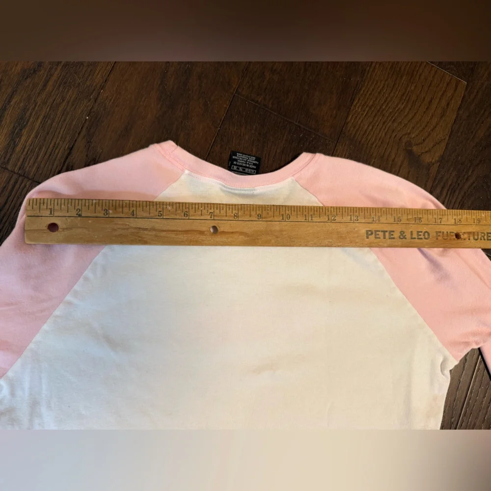 Y2K Raglan Baseball Tee Nike Shirt Pink Mizzou College Baby Tee‎ Sparkle Logo